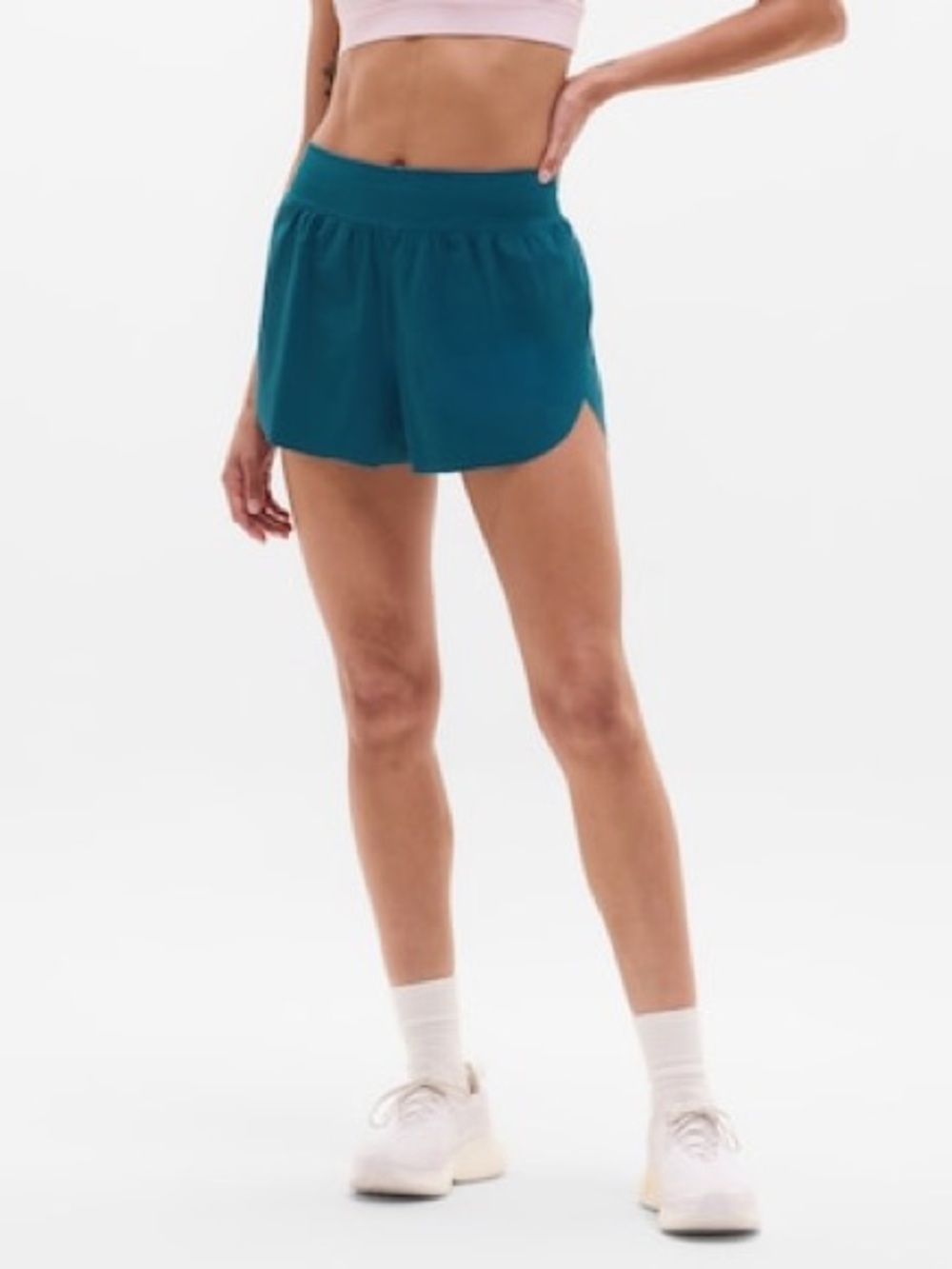 Athletic Works Women's Blue Athletic Shorts 2 in 1